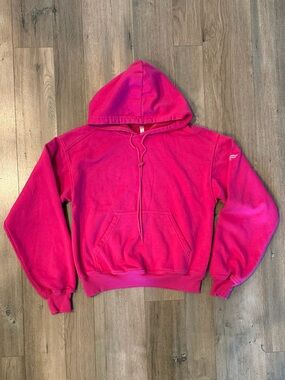 Fabletics Bright Pink Hooded Pullover Sweatshirt